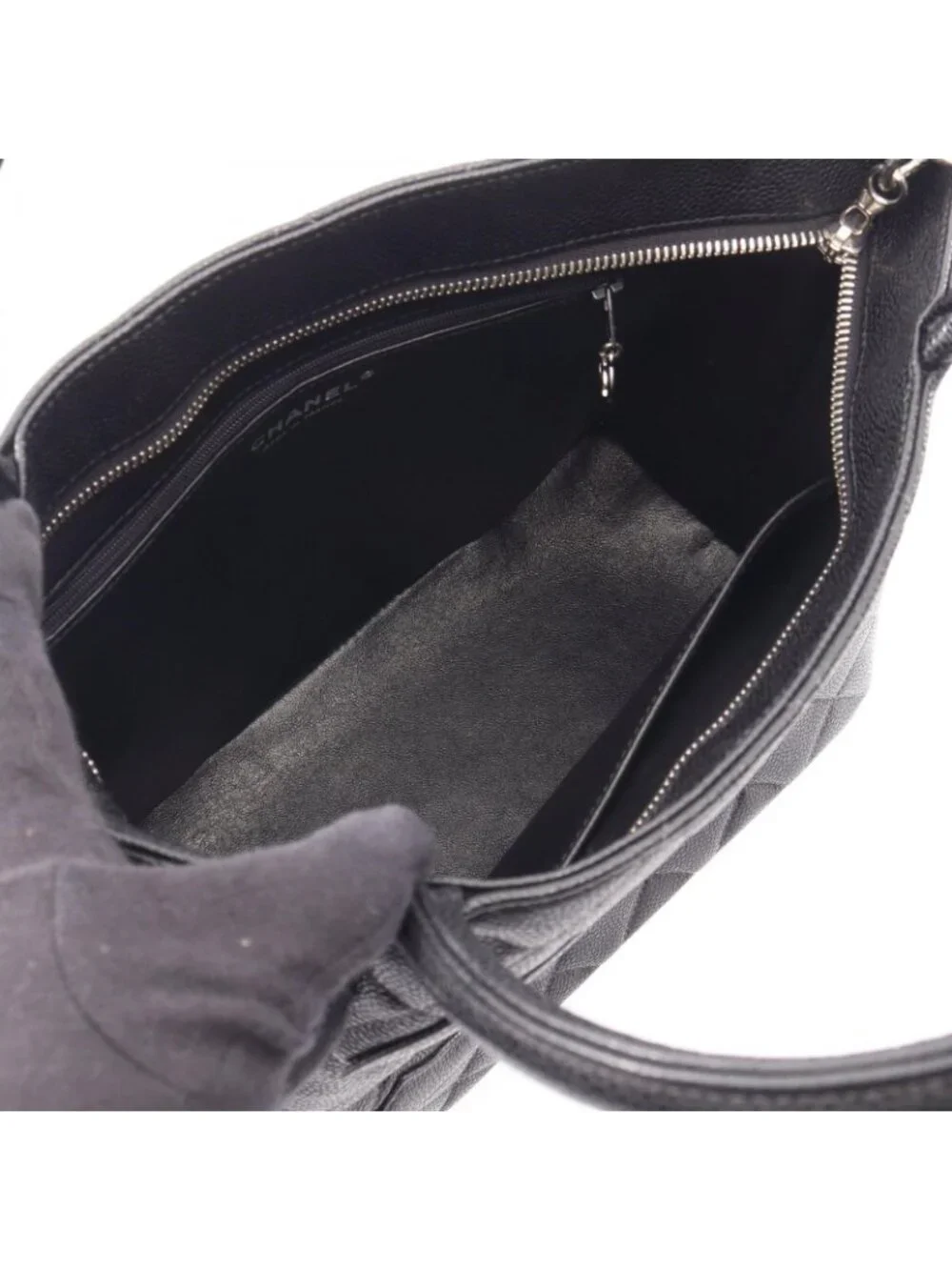 Chanel Tote Bag Reissue Black Caviar Leather